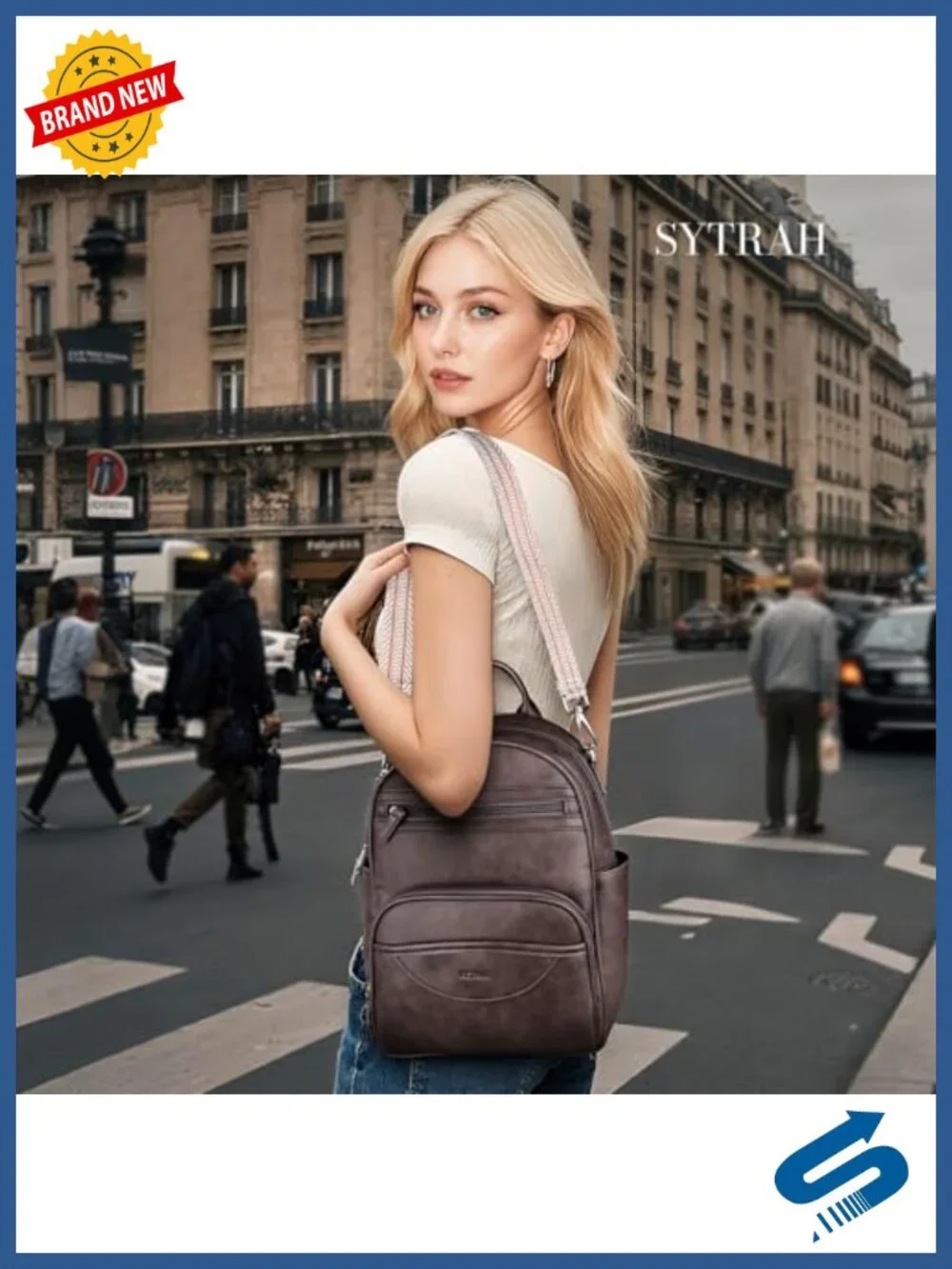 Women's Mini Backpack Purse Faux Leather Convertible Daypack RFID Tablet Sleeve